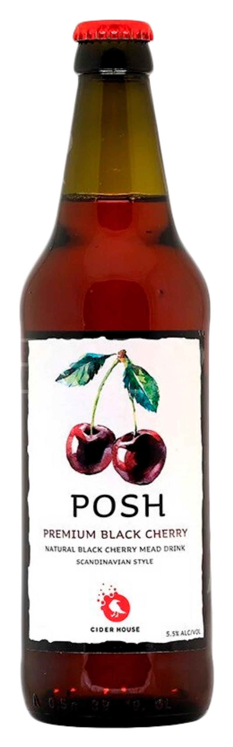 Напиток слабоалкогольный ПОШ Медовуха Темная вишня 5.5% ст/б 0.45л