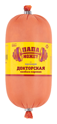 Колбаса ПАПА МОЖЕТ Докторская премиум 400г