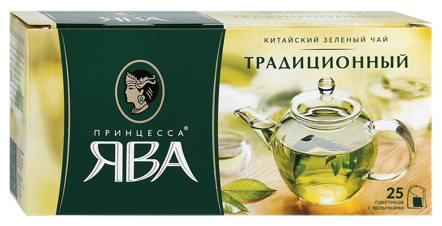 Чай ЯВА зеленый 25пак