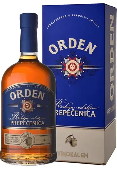 Водка плодовая ОРДЕН Ракия Слива 40% ПК 0.7л