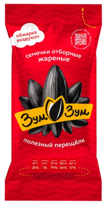 Семена подсолнечника ЗУМ ЗУМ жареные 90г