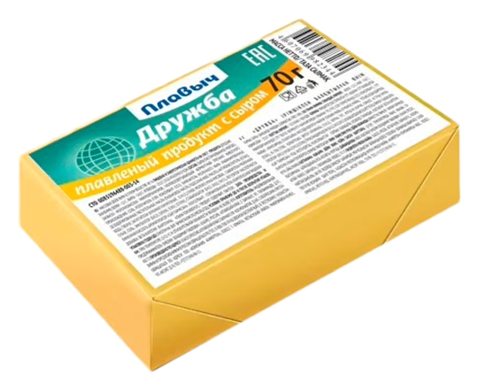 Плавленый продукт с сыром ПЛАВЫЧ Дружба сзмж 40% 70г