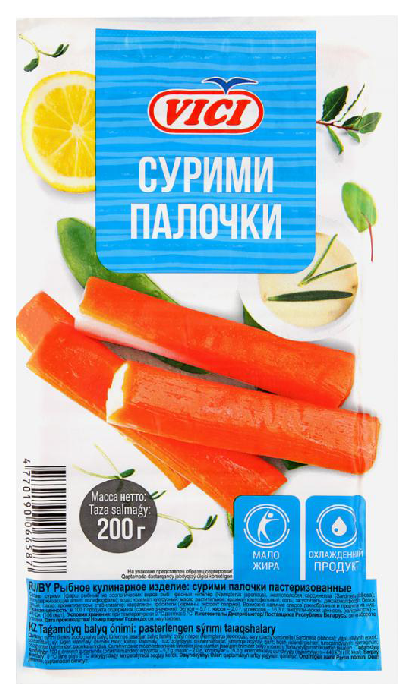 Крабовые палочки ВИЧИ Сурими с/м 200г