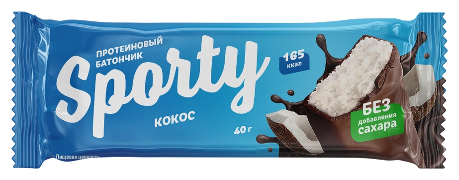 Батончик СПОРТИ кокос 40г