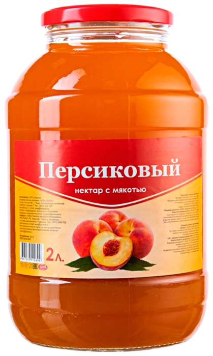 Сок САВА персик с мякотью твист 2л