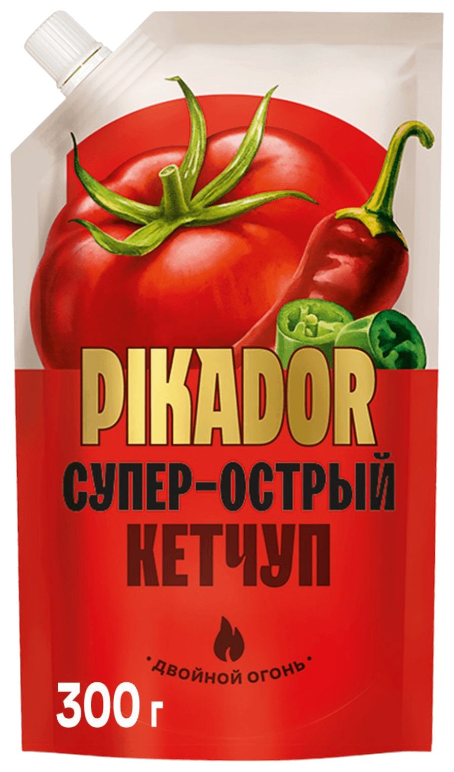 Кетчуп ПИКАДОР Супер острый д/пак 300г
