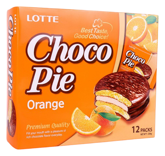 Печенье ОРИОН Чоко-Пай апельсин 12шт 360г