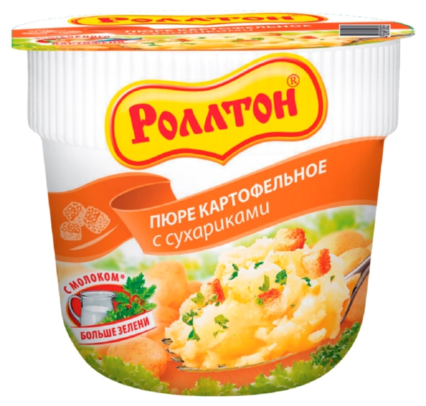 Картофельное пюре б/п РОЛЛТОН с сухарями 40г
