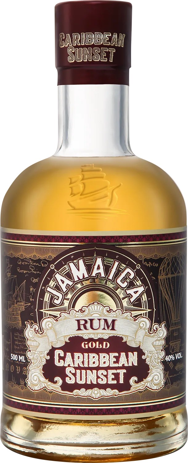 Ром КАРИББЕАН САНСЕТ Ямайка Голд 40% ст/б 0.5л