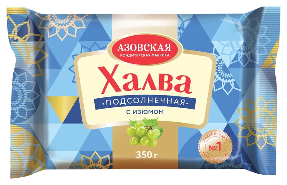 Халва АКФ подсолнечная с изюмом 350г