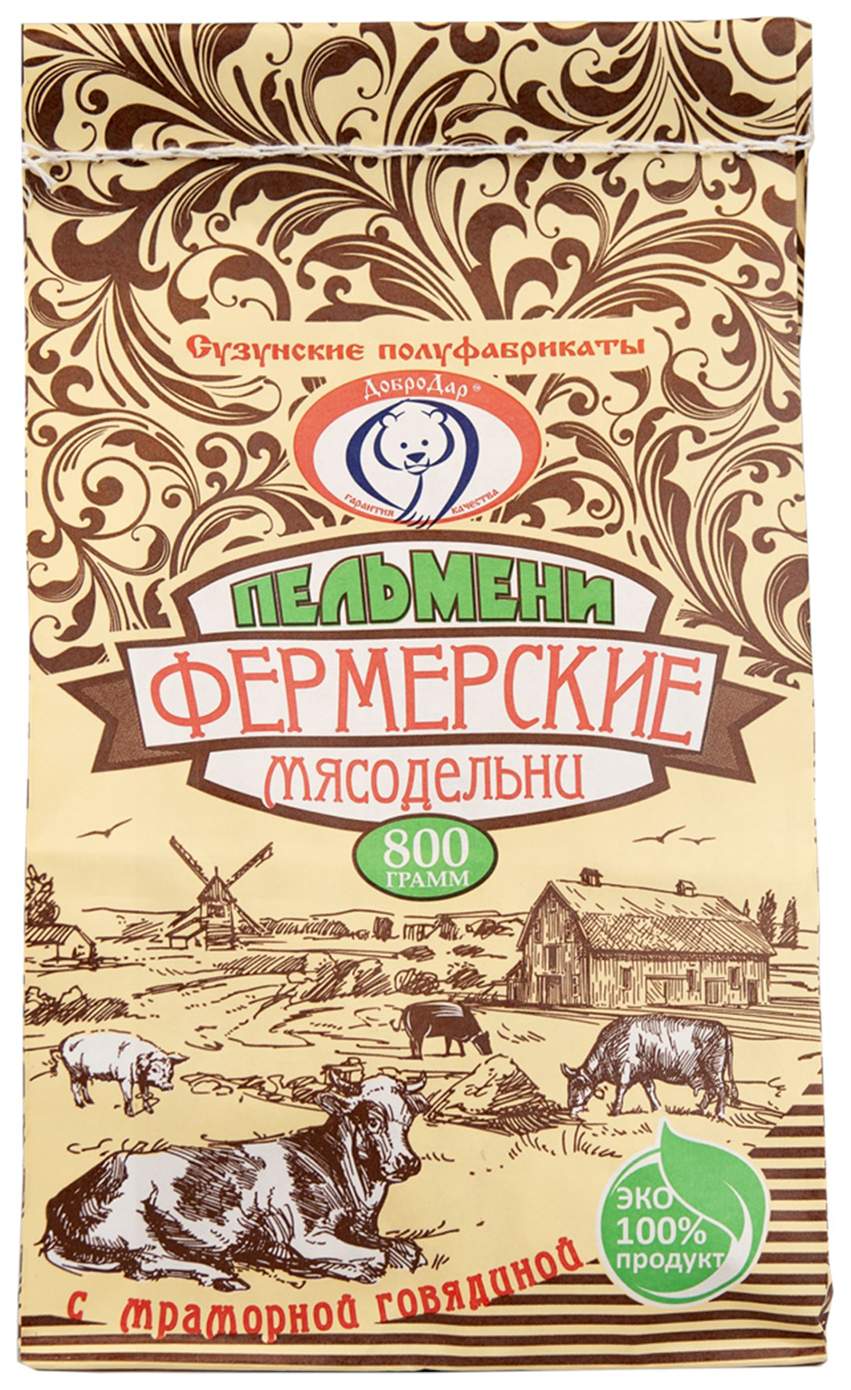 Пельмени ДОБРОДАР Фермерские мясодельни 800г