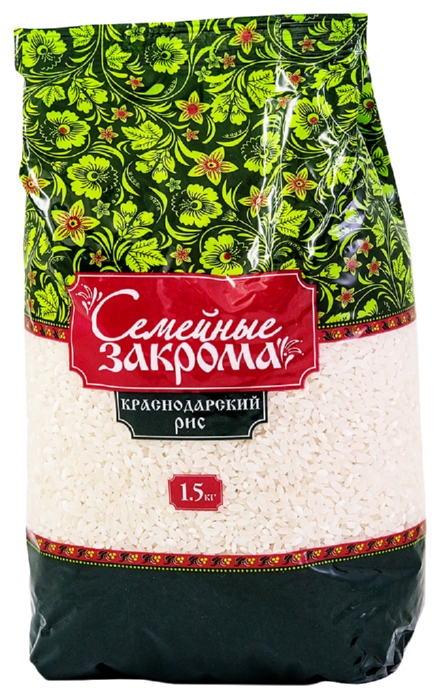 Рис СЕМЕЙНЫЕ ЗАКРОМА круглозерный м/у 1500г
