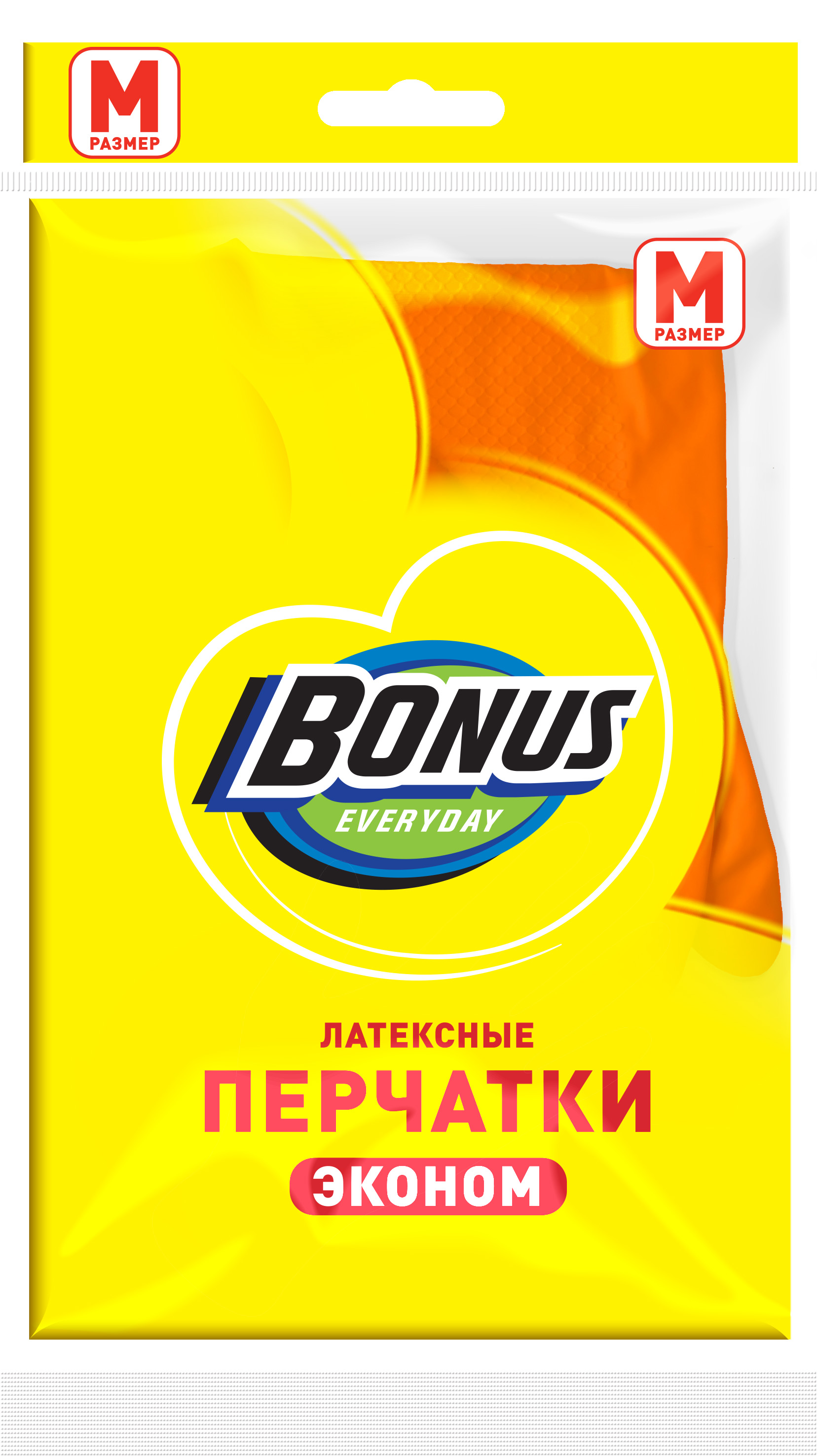 Перчатки латексные БОНУС Эконом универсальные M