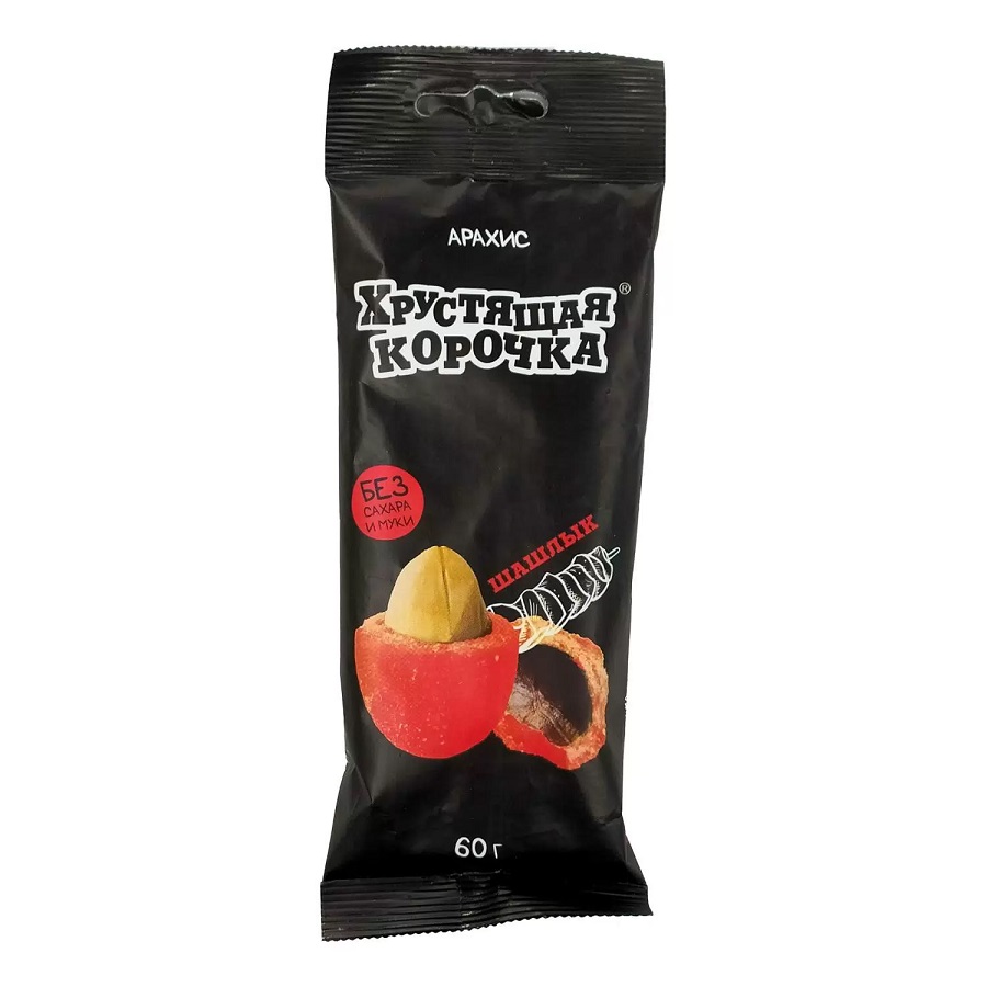 Арахис в глазури АВЕРТОН Хрустящая корочка шашлык 60г