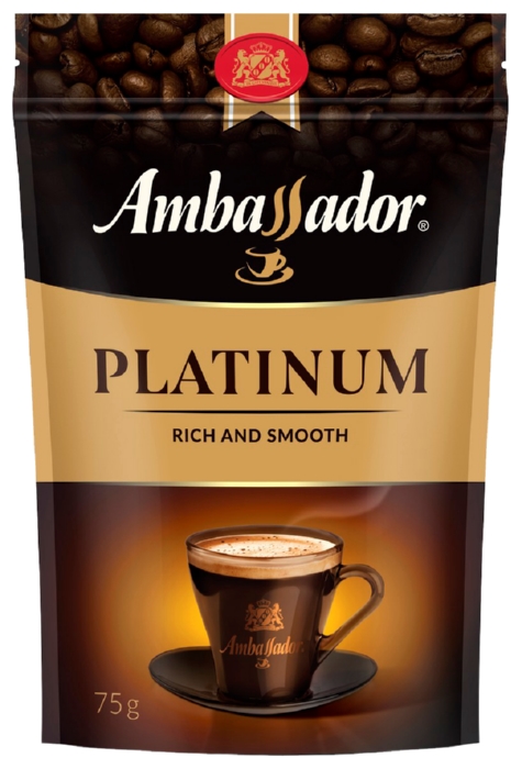 Кофе АМБАССАДОР Платинум растворимый м/у 75г