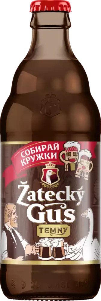 Пивной напиток ЖАТЕЦКИЙ ГУСЬ темный 3.5% ст/б 0.45л