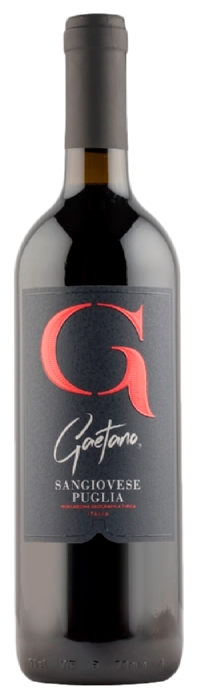 Вино ГАЭТАНО Санджовезе красное п/сух 8.5-12% ст/б 0.75л