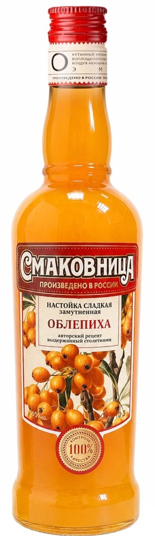 Настойка СМАКОВНИЦА Облепиха сладкая 19% ст/б 0.5л