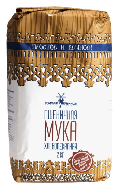 Мука ТОМСКИЕ МЕЛЬНИЦЫ пшеничная в/с м/у 2кг