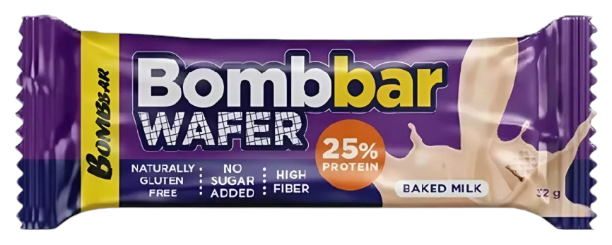 Батончик вафельный БОМББАР Топленое молоко 32г