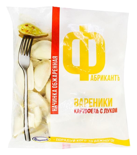 Вареники ФАБРИКАНТЪ с картофелем и луком 450г