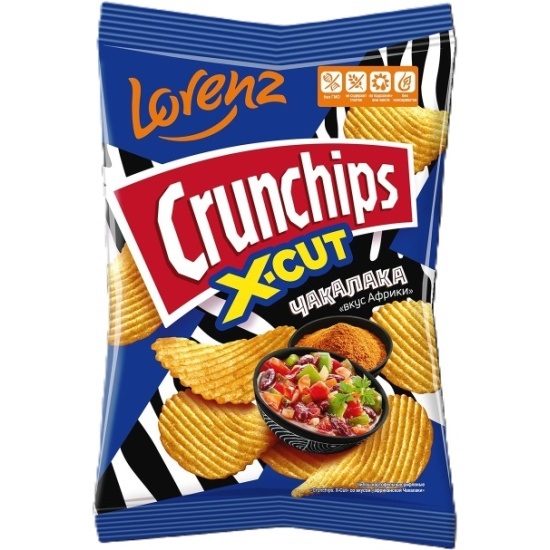 Чипсы ЛОРЕНЦ Кранчипс Африканская чакалака 70г