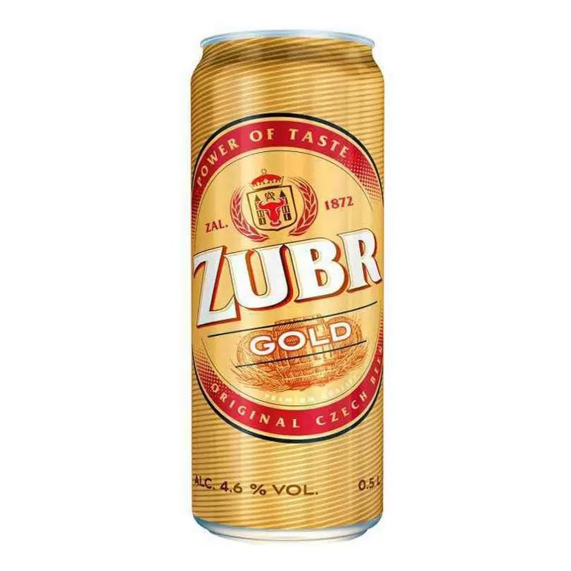 Пиво ЗУБР Голд светлое фильтрованное пастер 4.6% ж/б 0.5л