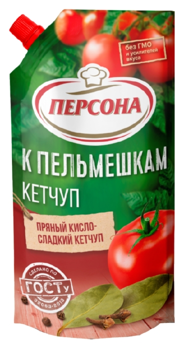 Кетчуп ПЕРСОНА К пельмешкам д/пак 220г