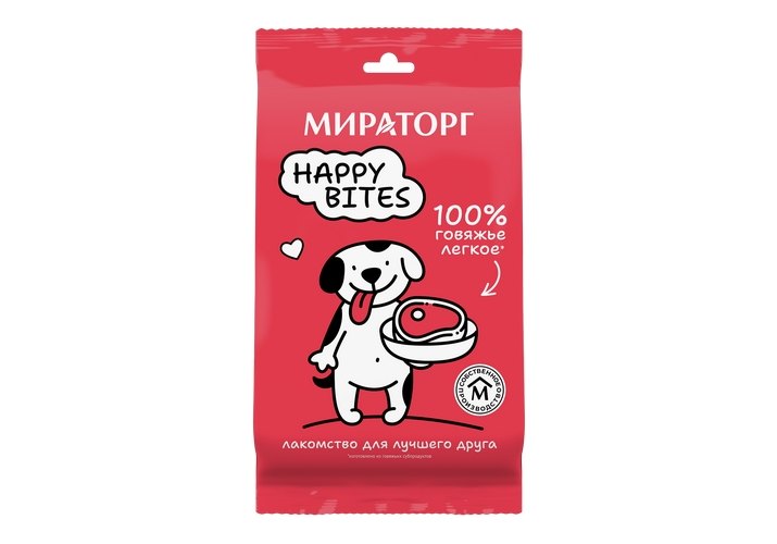 Лакомство для собак МИРАТОРГ Легкое говяжье 40г