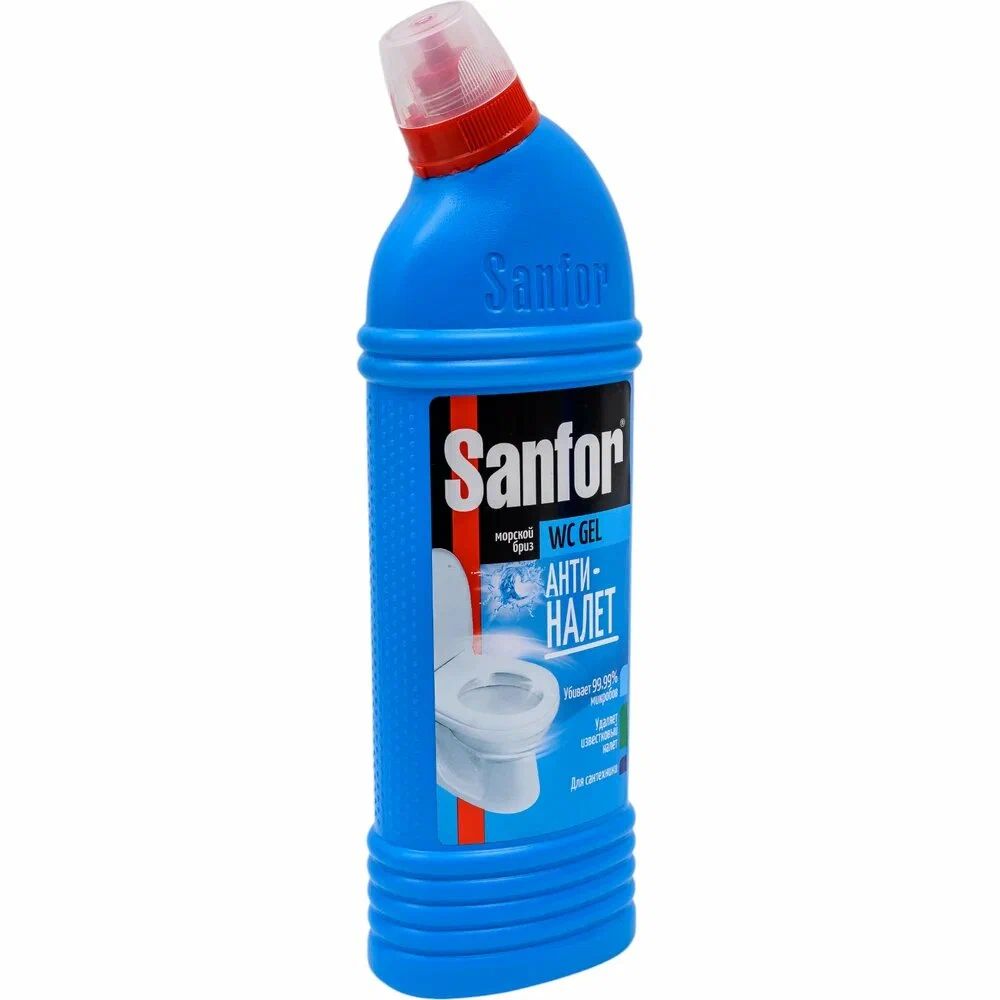 Чистящее средство САНФОР WC-гель морской бриз для туалета и ванной 750мл