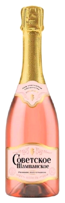 Игристое вино СОВЕТСКОЕ ШАМПАНСКОЕ розовое п/сл 11.5% ст/б 0.75л