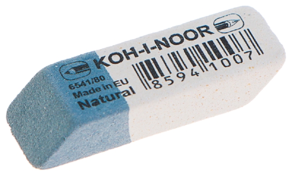 Ластик КОХИНОР бело-синий каучук