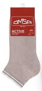 Носки мужские ОМСА Актив укороченные гриджио чаро р.42-44 арт.105