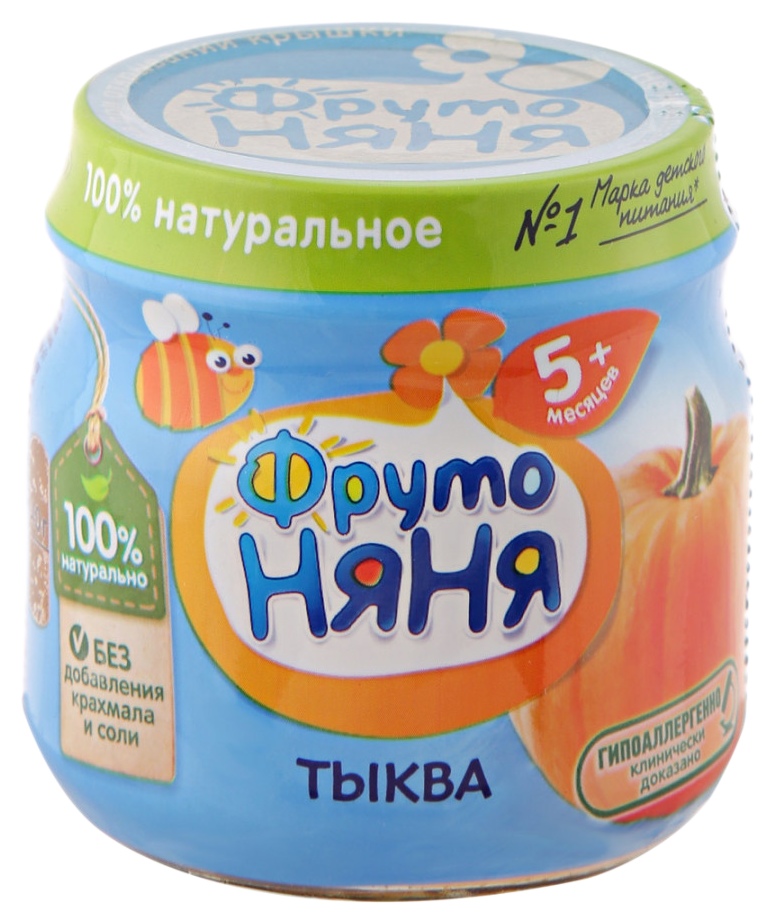 Пюре ФРУТОНЯНЯ тыквенное натуральное ст/б 80г