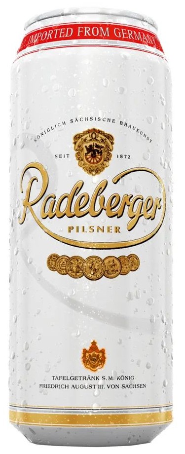 Пиво РАДЕБЕРГЕР Пилснер светлое фильтрованное пастер 4.8% ж/б 0.5л