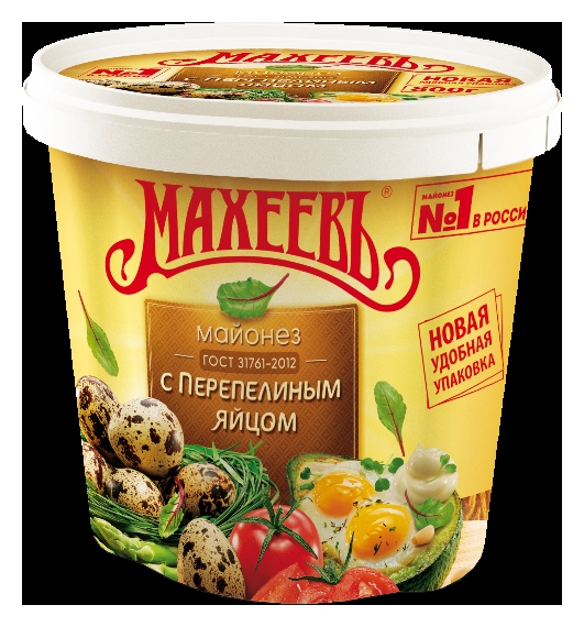 Майонез МАХЕЕВЪ с перепелиным яйцом 50.5% пэт 820мл