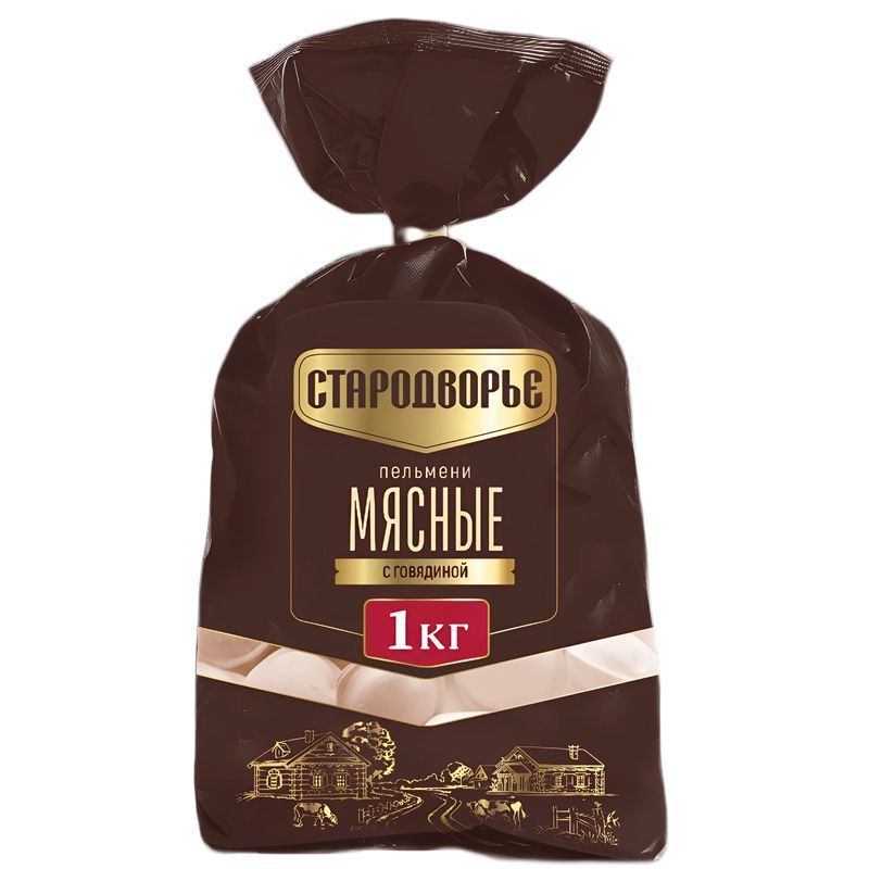Пельмени СТАРОДВОРЬЕ Мясные с говядиной 1000г