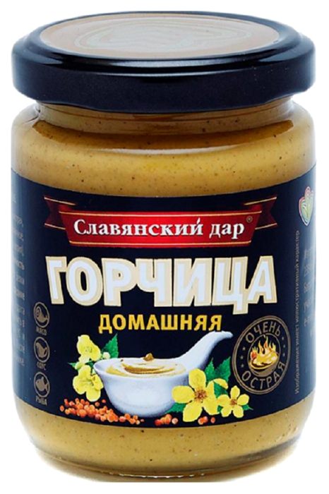 Горчица СЛАВЯНСКИЙ ДАР Домашняя ст/б 170г