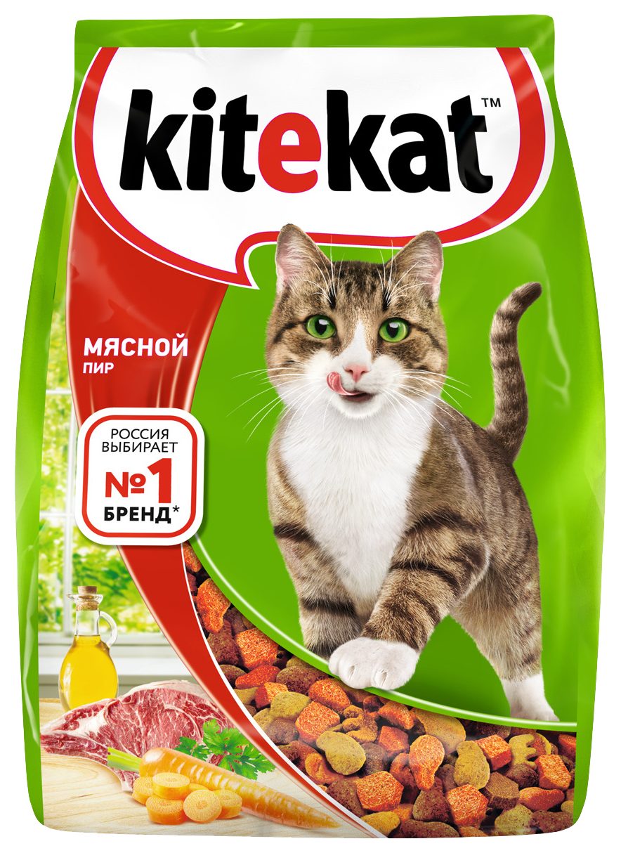 Корм для кошек КИТЕКЕТ Мясной пир 800г
