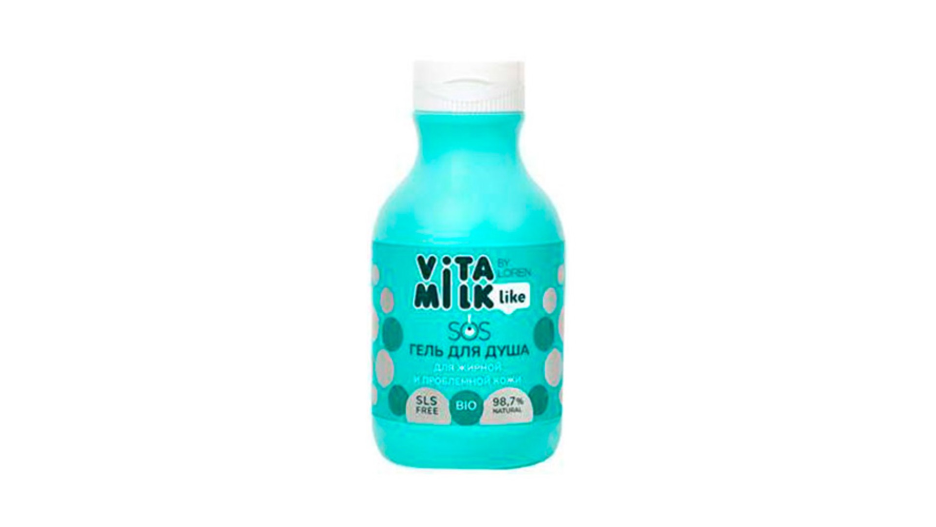 Гель для душа ВИТА МИЛК Лайк SOS для жирной и проблемной кожи 350мл