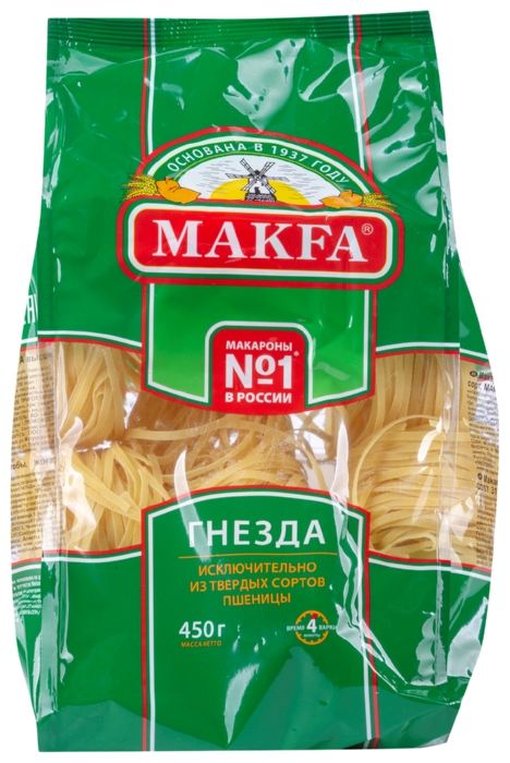 Мак.изделия МАКФА Гнезда м/у 450г