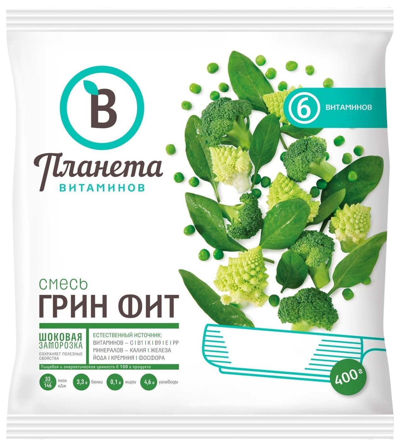 Смесь ПЛАНЕТА ВИТАМИНОВ Грин-фит 400г