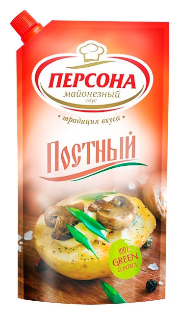 Майонез ПЕРСОНА Постный 25% д/пак 200мл