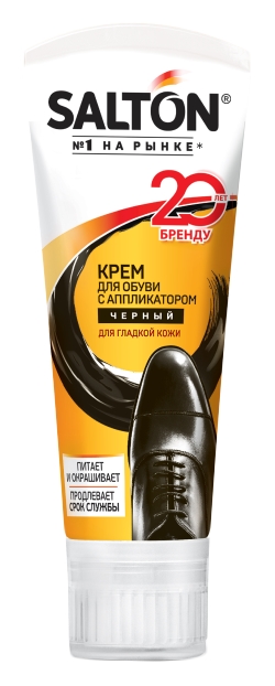 Крем для обуви САЛТОН черный в тубе 75мл