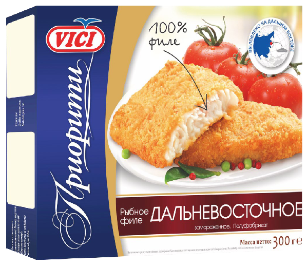 Рыбное филе ВИЧИ Дальневосточное панированное 300г