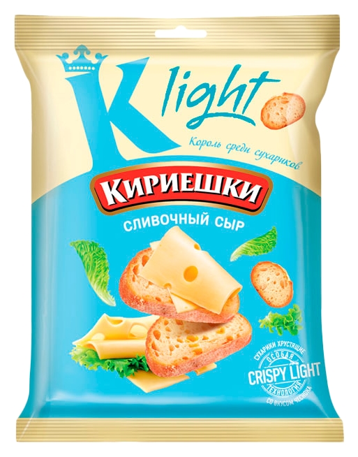 Сухарики КИРИЕШКИ Лайт сливочный сыр 80г