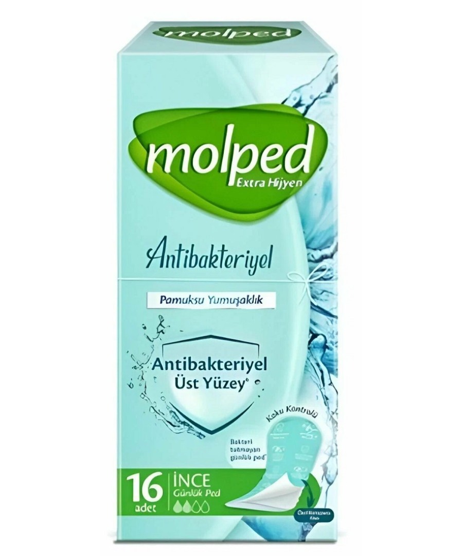 Ежедневные прокладки МОЛПЕД Антибактериальные 16шт