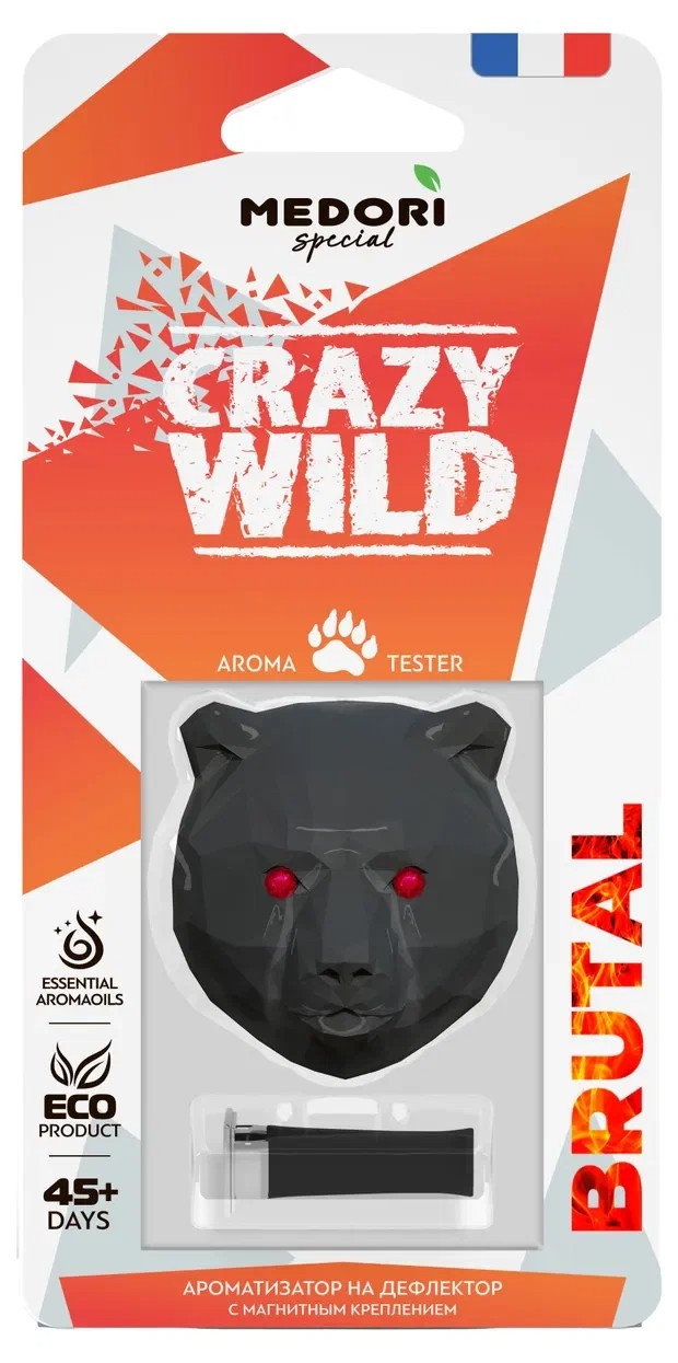 Ароматизатор МЕДОРИ Медведь 3Д Брутал 36г