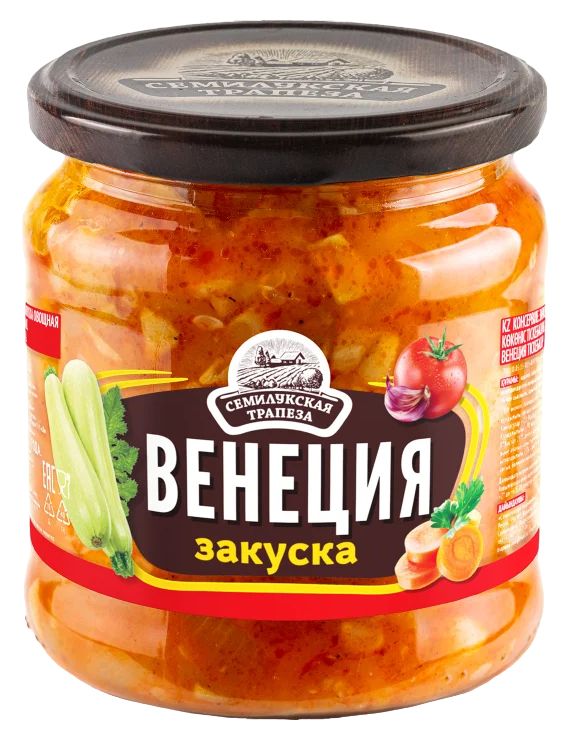 Закуска овощная СЕМИЛУКСКАЯ ТРАПЕЗА Венеция ст/б 460г