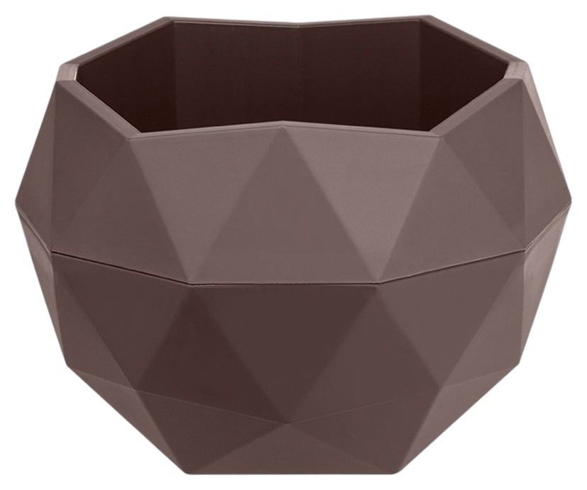 Кашпо ВМС Топаз мокачино 450мл арт.КШ-4712